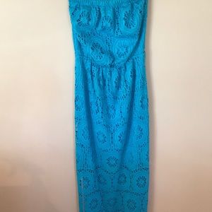 Lilly Pulitzer strapless maxi dress